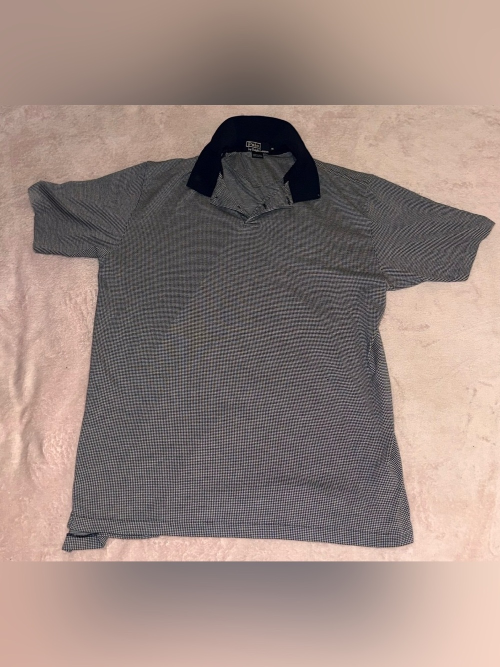 Polo Ralph Lauren Houndstooth Polo Shirt 🖤🤍